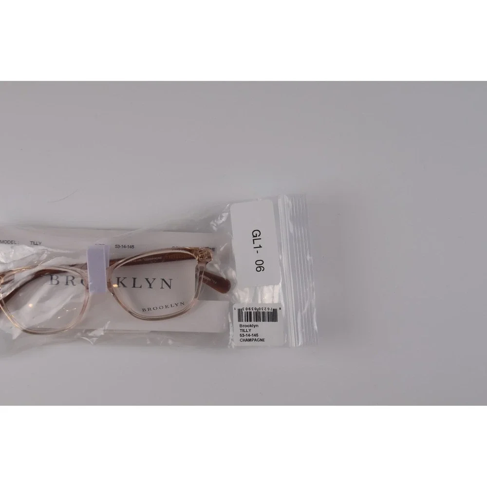 Brooklyn Eyeglasses Tilly Champagne Translucent Cat Eye 53-14-145 NWT